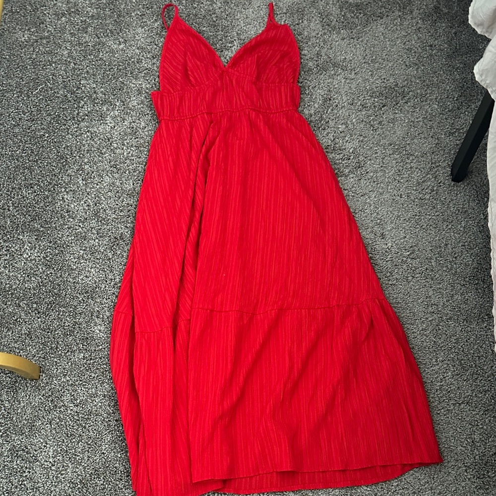 Med Elegant Red Women's maxi